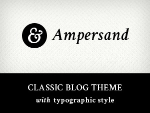 Ampersand personal WordPress theme