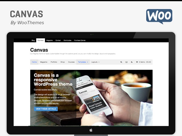Canvas WordPress template