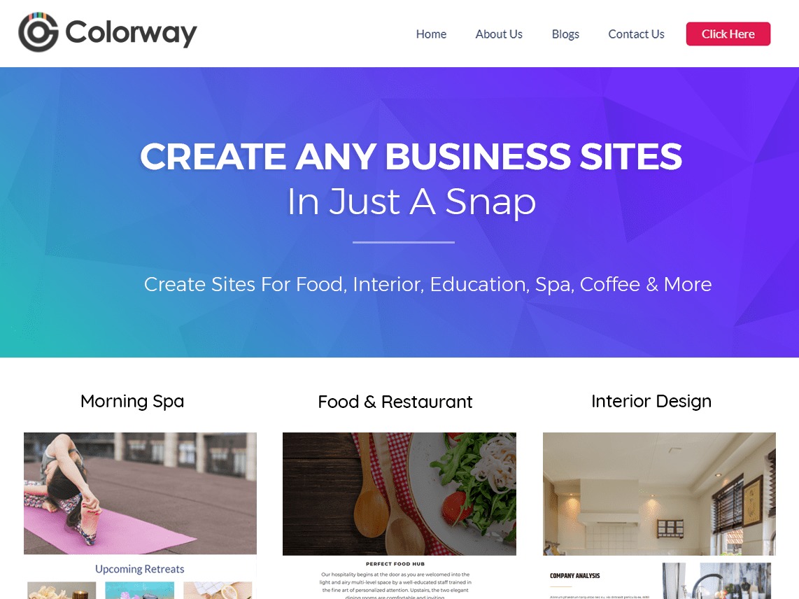 ColorWay best free WordPress theme