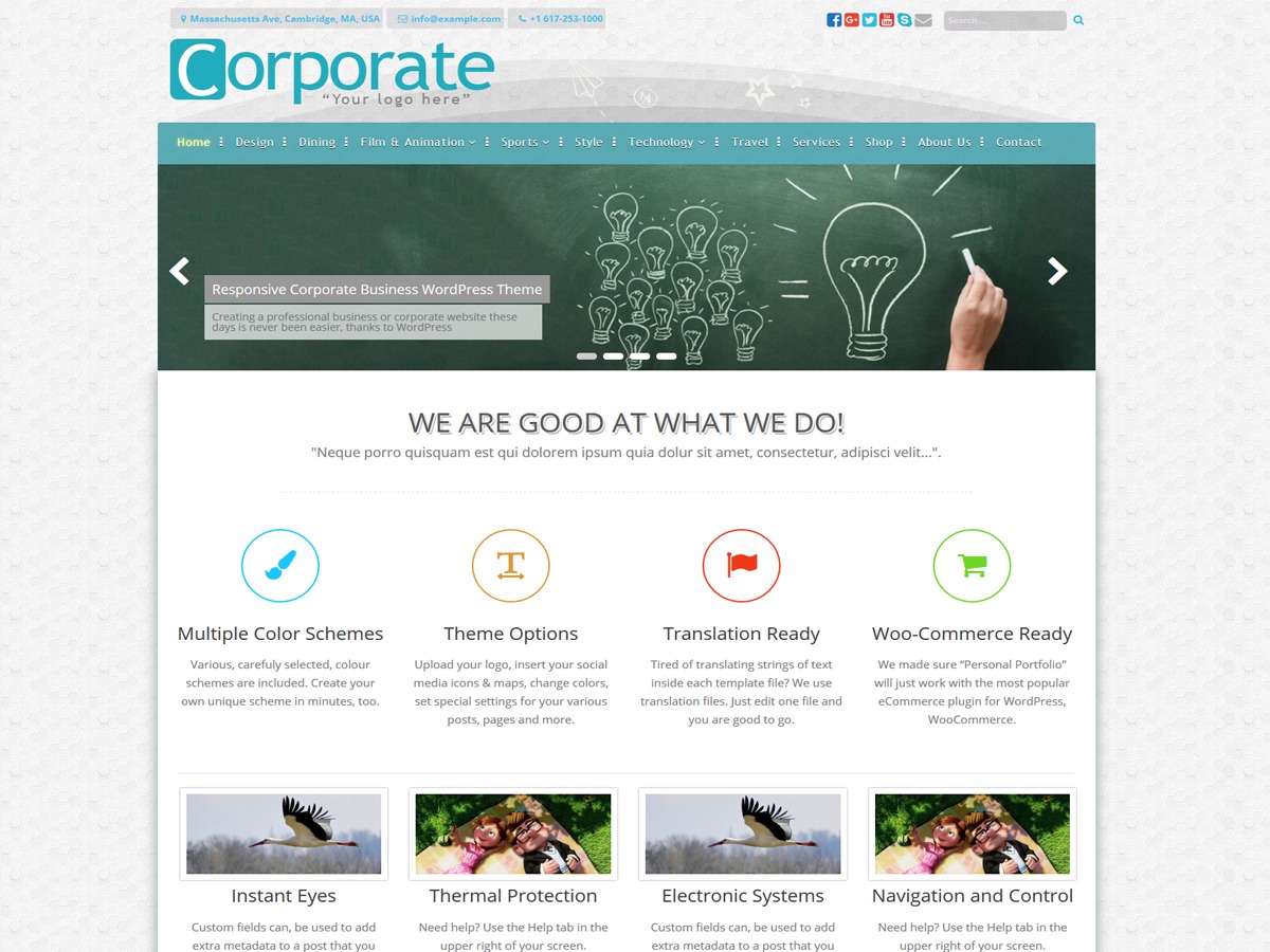 CorporateBusiness best free WordPress theme