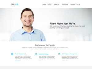 Emulate business WordPress theme Emulate business WordPress theme