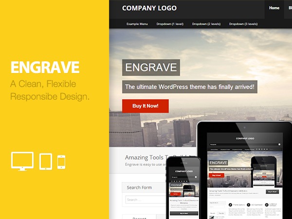 Engrave WordPress blog theme