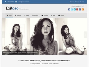 Exitoso Multi-Purpose WordPress Theme WordPress theme design by Decneo