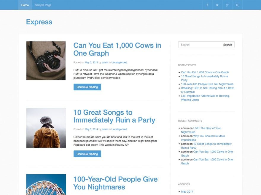 EXPRESS theme WordPress EXPRESS theme WordPress
