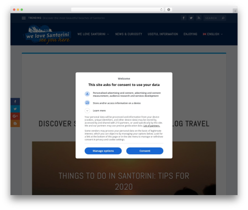 Divi breadcrumbs module WordPress plugin - welovesantorini.com