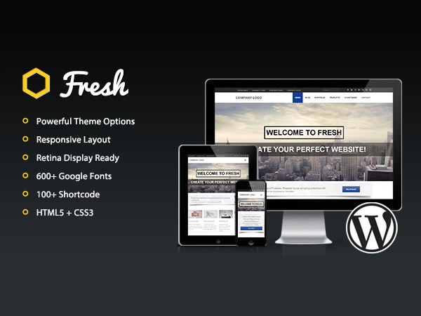 Fresh premium WordPress theme