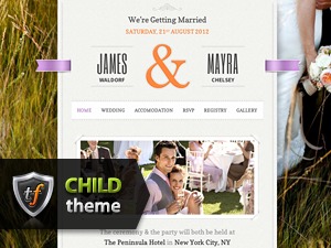 Just Married Child WordPress theme