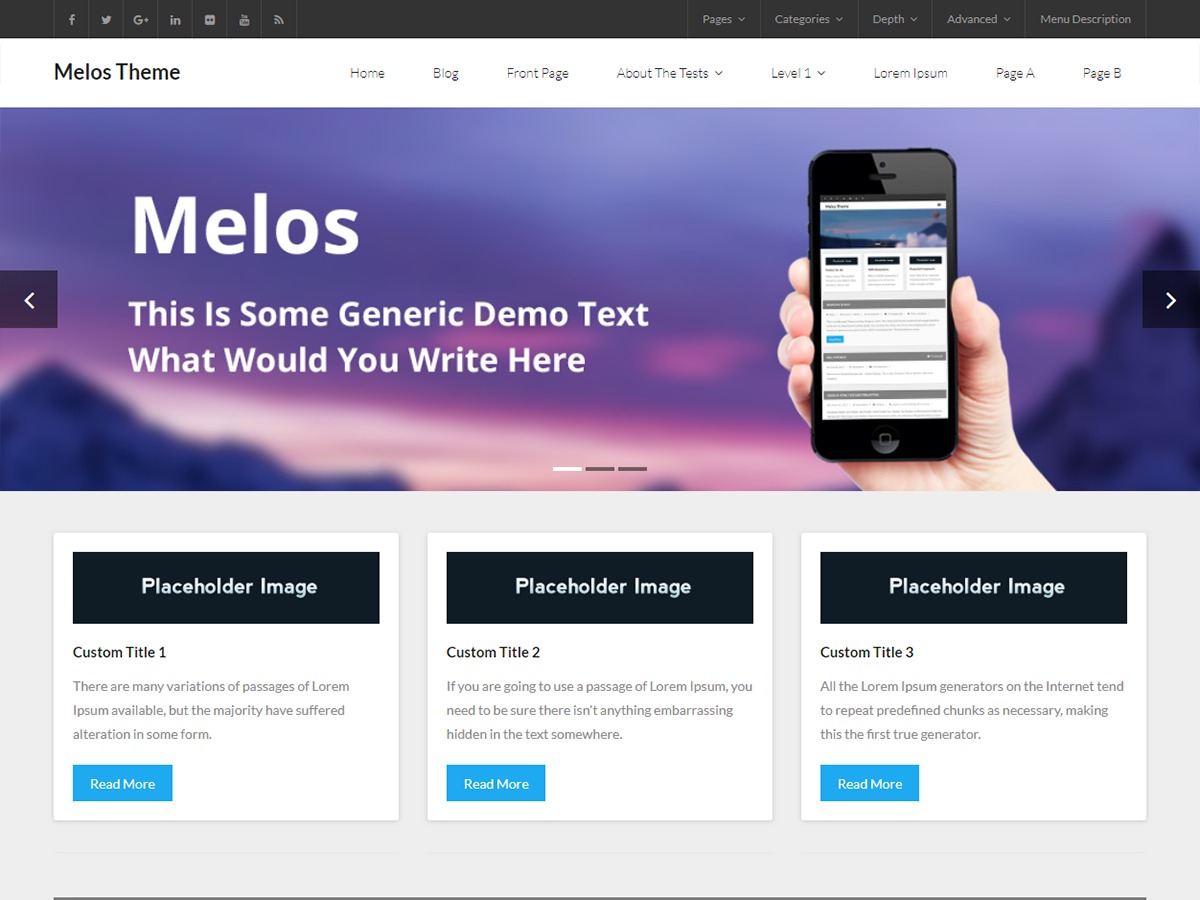 Melos WordPress theme free download