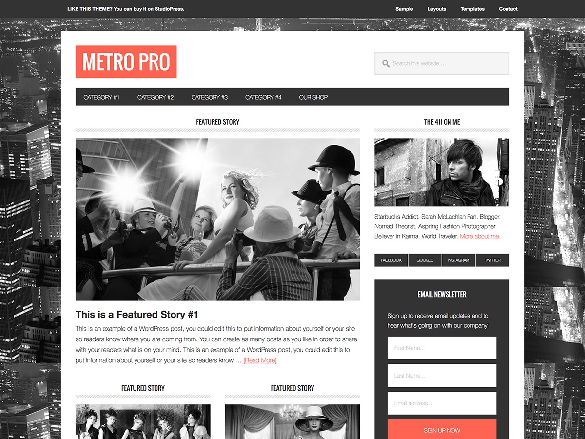 Metro Pro best WordPress magazine theme