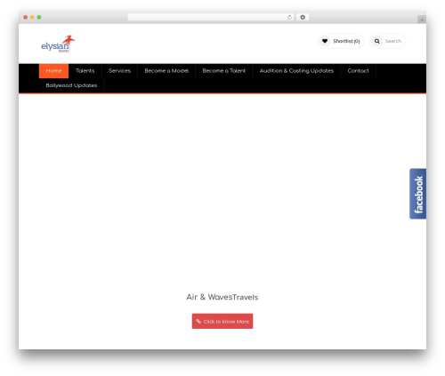 models WordPress website theme - www.elysiantalents.com