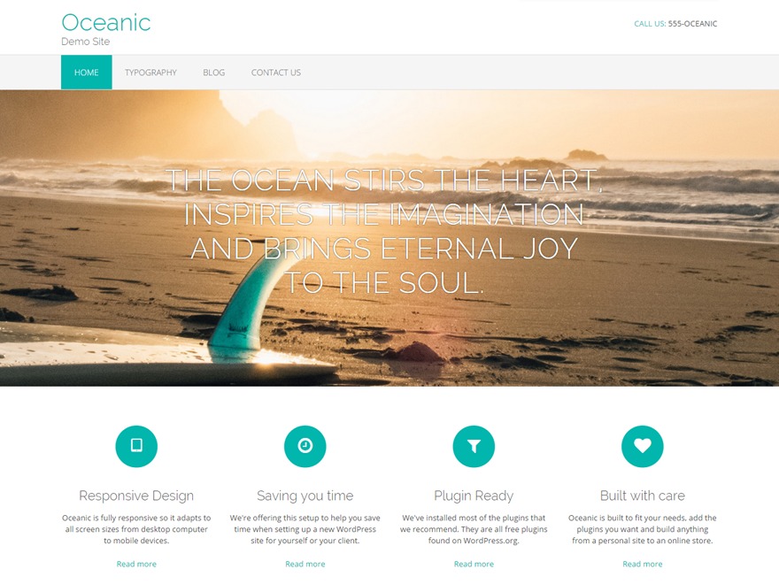 Oceanic template WordPress free