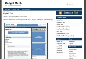 Simpleblue WordPress theme