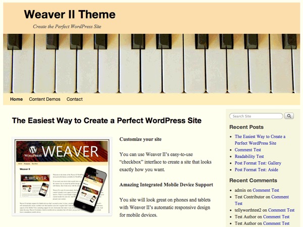 Weaver II Pro WordPress ecommerce theme