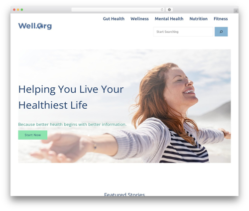 WordPress theme Genesis - well.org