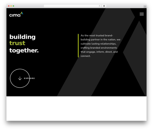 WordPress theme Cima - cimabuilds.net