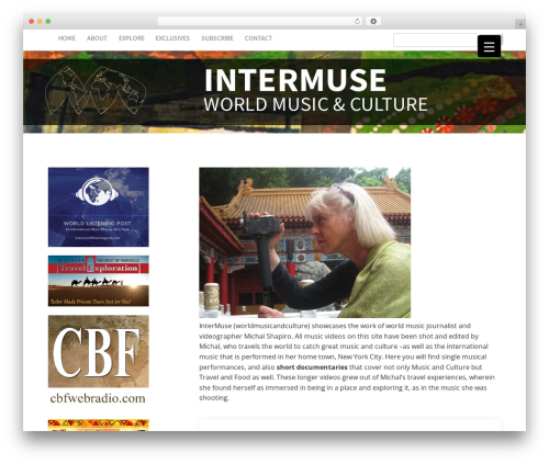 WordPress theme InterMuse - worldmusicandculture.com