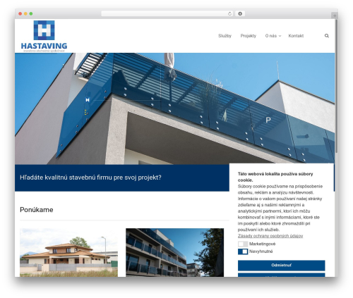 WordPress theme TM Builder - hast.sk