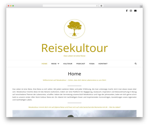 Ashe WordPress theme - reisekultour.ch