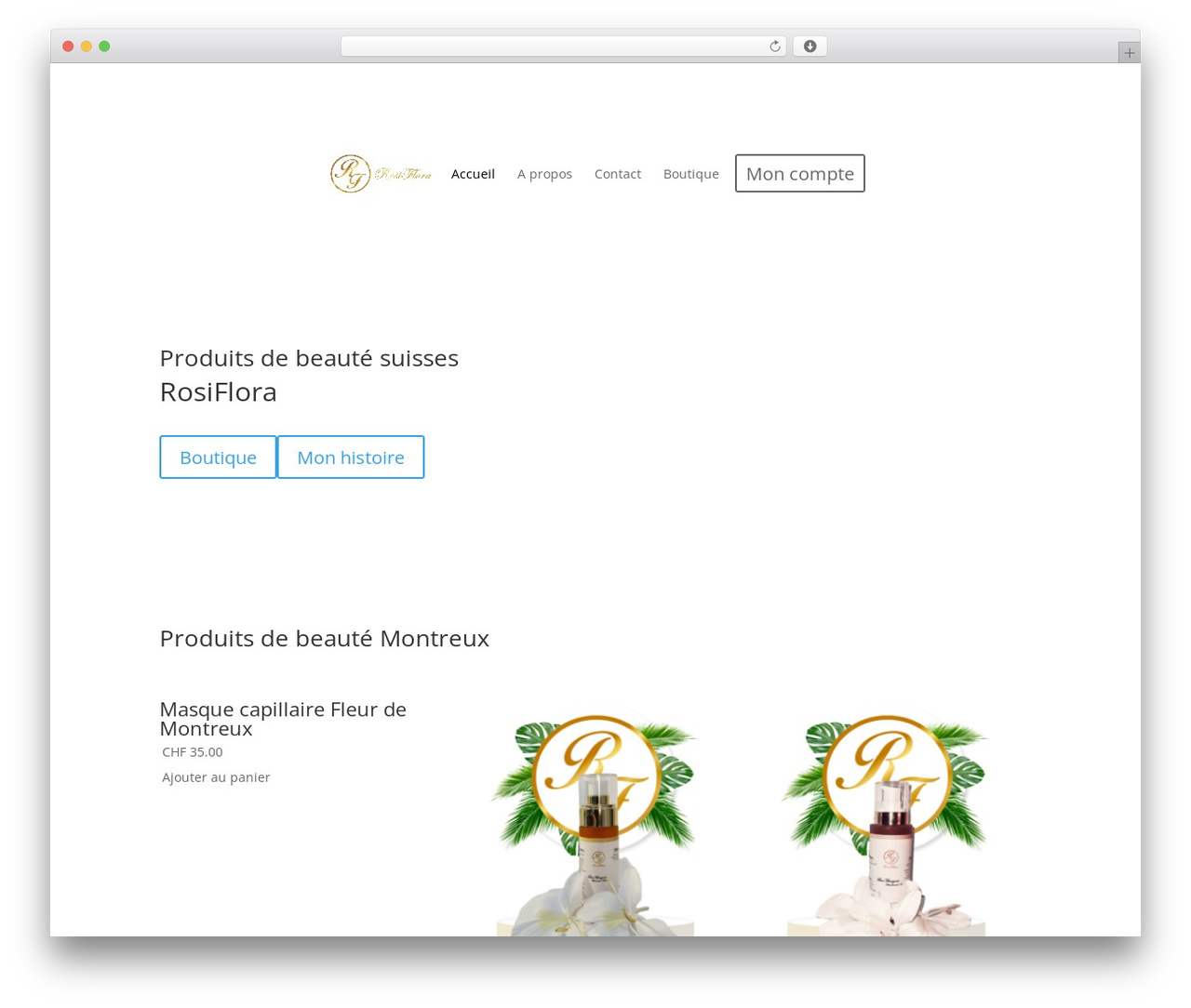 Divi theme WordPress - rosiflora.ch