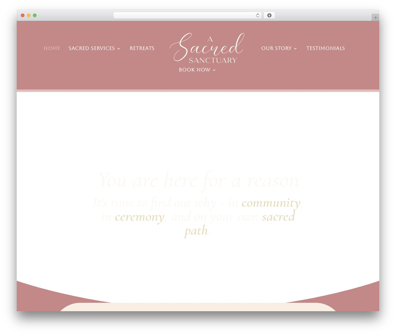 Divi WordPress theme - asacredsanctuary.com