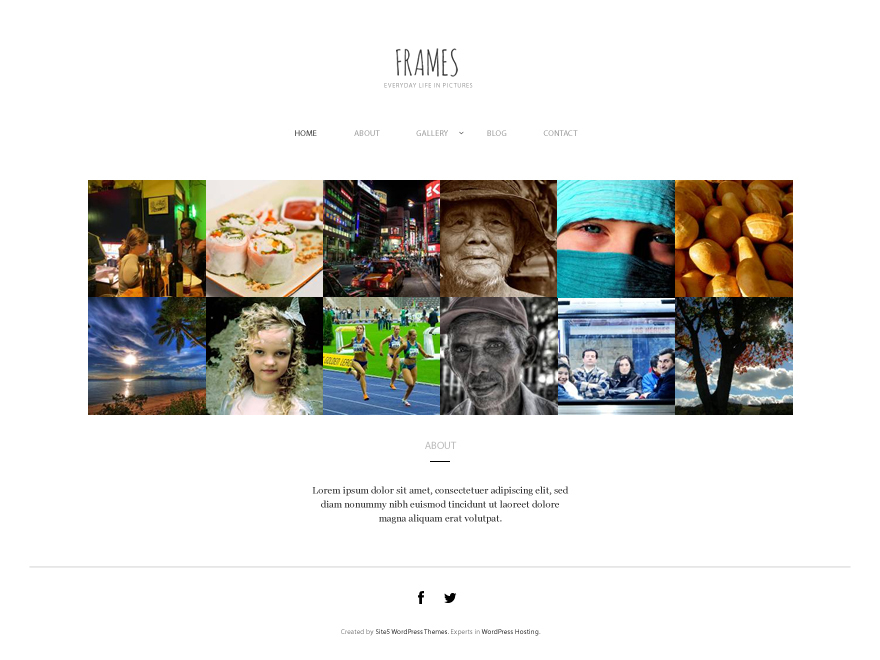 Frames WordPress theme by HaruTheme