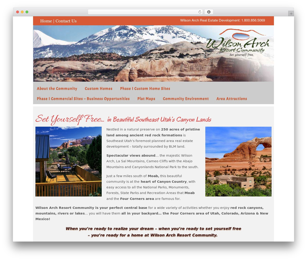 Headway Base WP theme - wilsonarchresortcommunity.com
