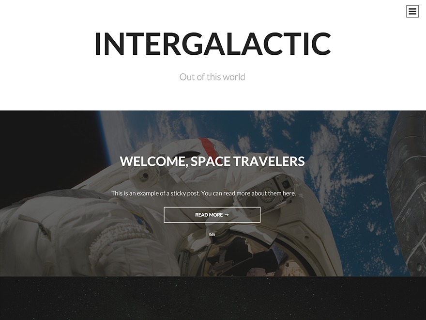 Intergalactic – WordPress.com WordPress blog theme by WordPress.com