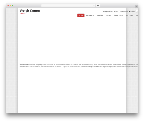 MX best WordPress theme - weighcomm.co.za