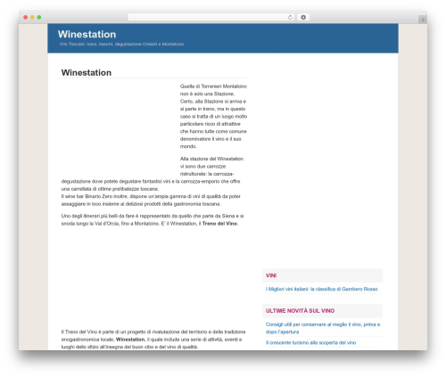 QuickPress free WordPress theme - winestation.it