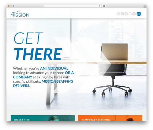 Skeletor theme WordPress - missionstaffing.com