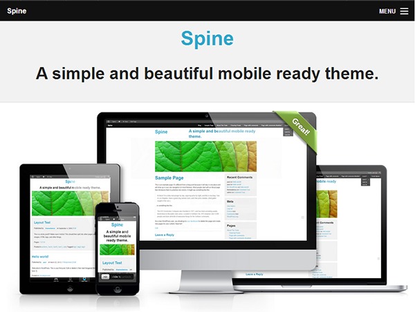 Spine WordPress gallery theme