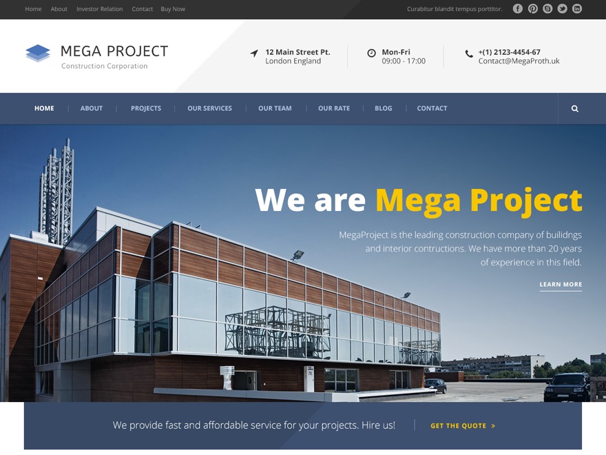 Theme WordPress Mega Project Theme WordPress Mega Project