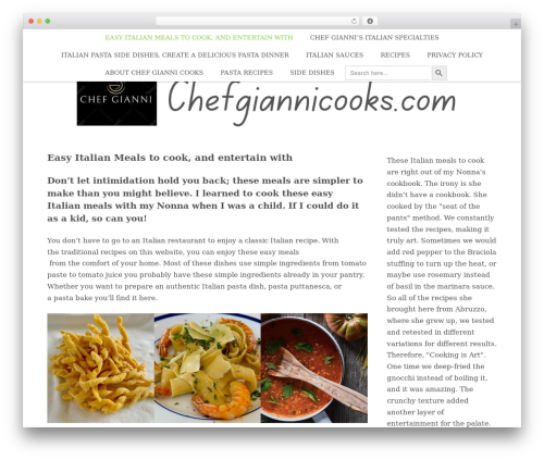 Theme WordPress Nectar - chefgiannicooks.com