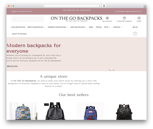 Commercegurus commercekit WordPress plugin - onthegobackpacks.com