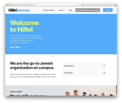 Ultimeter premium WordPress plugin - hillelontario.org