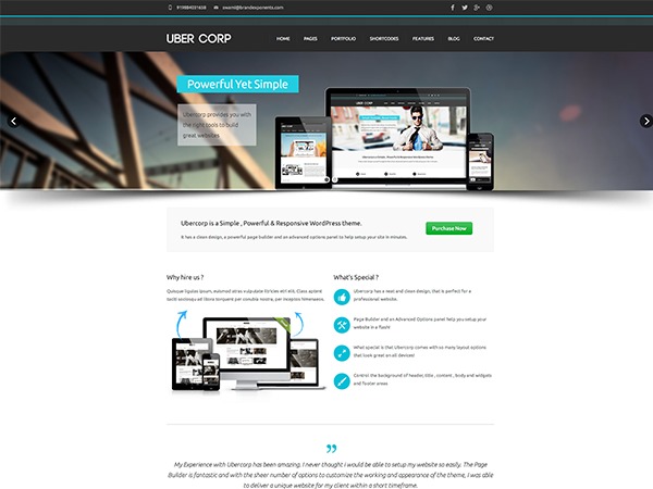 Ubercorp theme WordPress Ubercorp theme WordPress