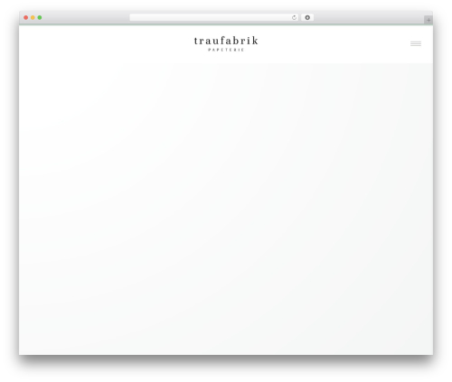 Uncode WordPress theme - traufabrik.com