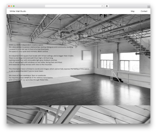 whitewall WordPress theme - whitewallstudio.co