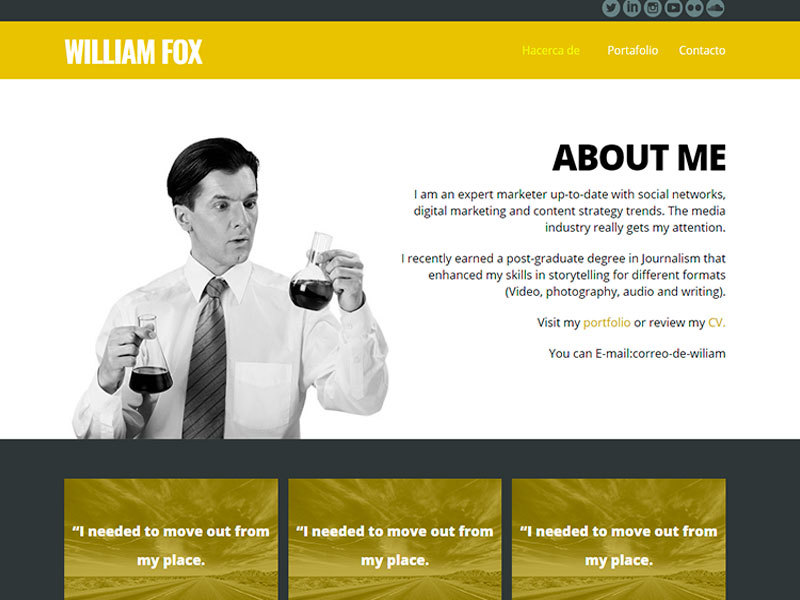WilliamFox premium WordPress theme by Alan Fox