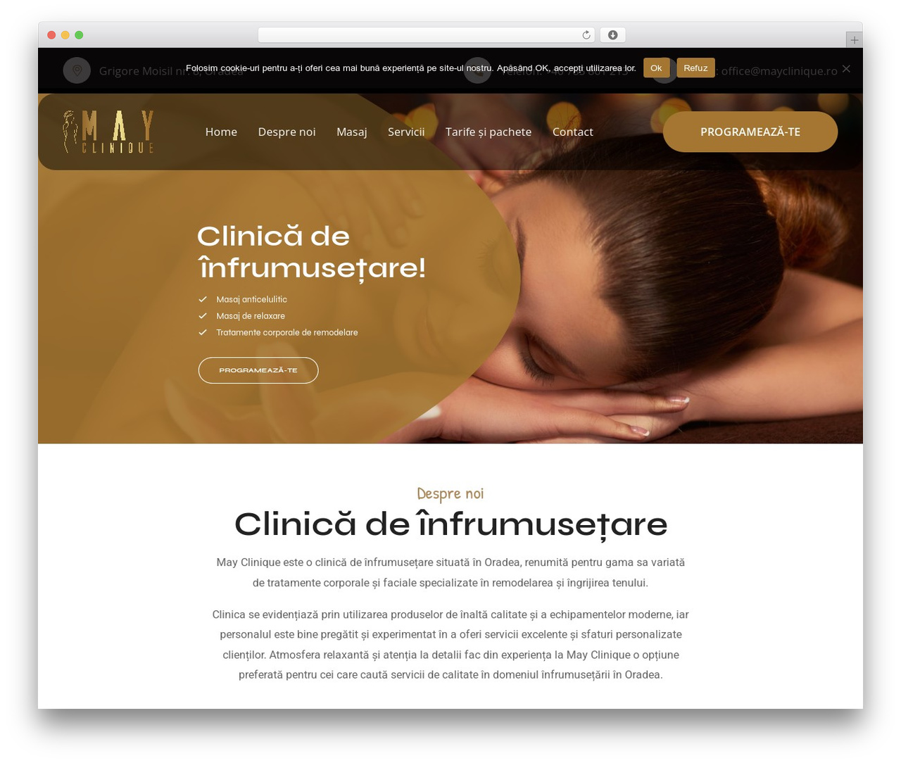 WordPress theme Haarino - mayclinique.ro
