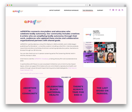 WordPress theme Koral - reprofilm.org