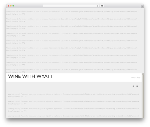WP theme Fold WordPress Theme - winewithwyatt.com