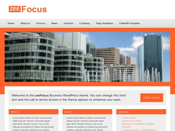 zeeFocusPro WordPress theme design zeeFocusPro WordPress theme design