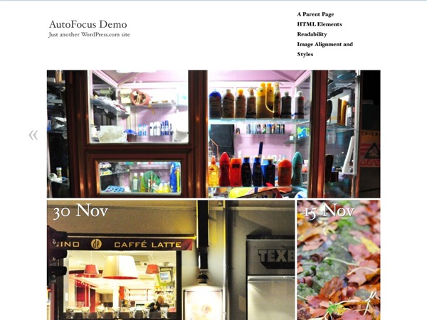 AutoFocus – WordPress.com wallpapers WordPress theme by Allan Cole
