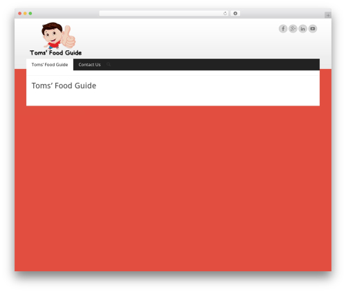 Catch Responsive WordPress theme - tomsfoodguide.com