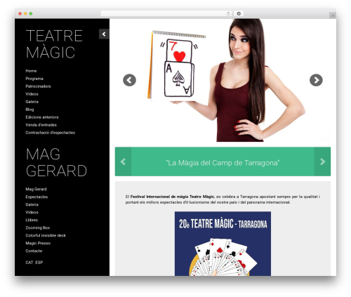 Flip WordPress theme - teatremagic.es