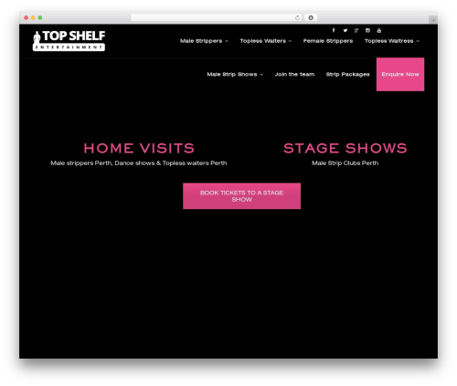 gameplan top WordPress theme - topshelfentertainment.com.au