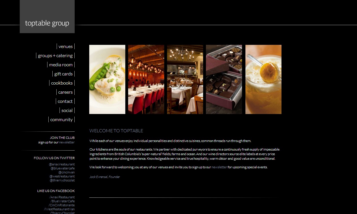 WordPress theme TopTable theme