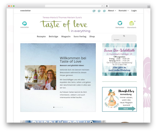 Newsletter2Go free WordPress plugin - taste-of-love.de