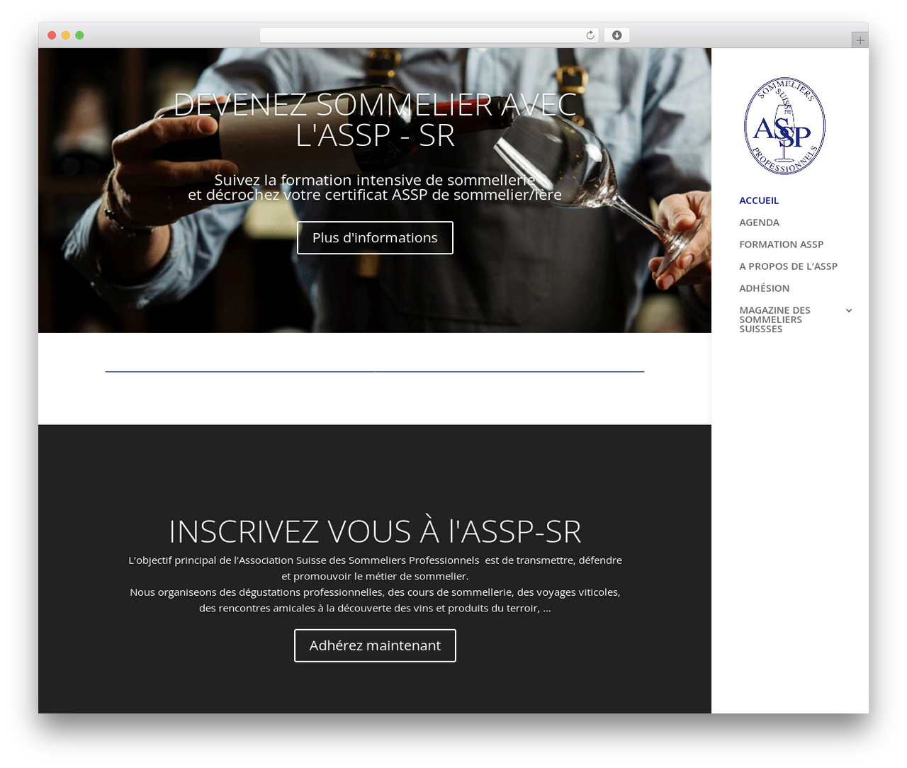 Divi WordPress theme - assp-sr.ch